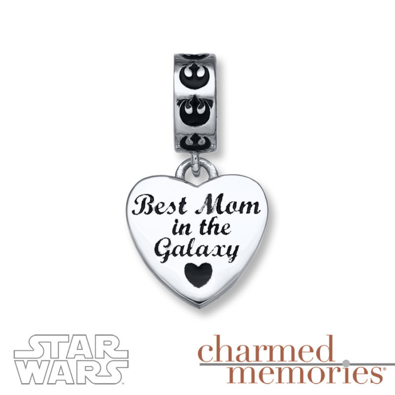Kay Jewelers - Sterling Silver 'Best Mom' heart dangle charm