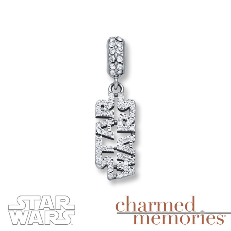 Kay Jewelers - Sterling Silver Star Wars cut out logo dangle charm