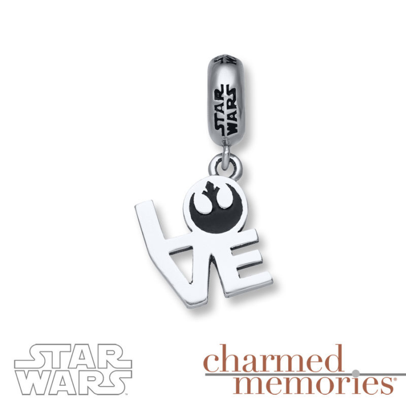 Kay Jewelers - Sterling Silver Rebel Alliance LOVE cut out dangle charm