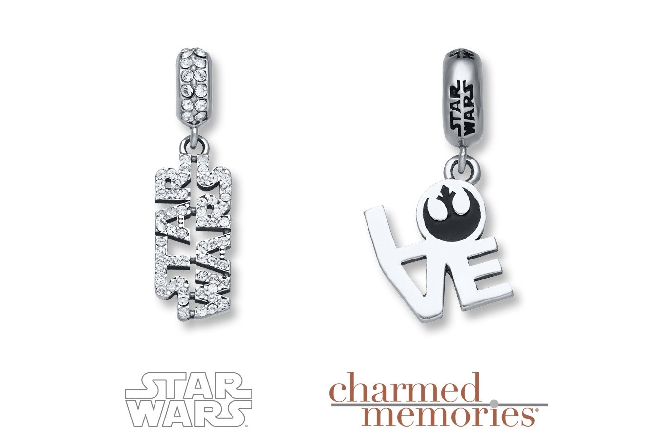 Kay Jewelers - Sterling Silver Star Wars dangle charms