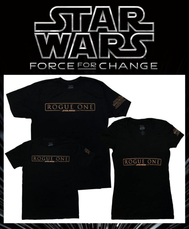 Star Wars Force For Change - Rogue One t-shirts