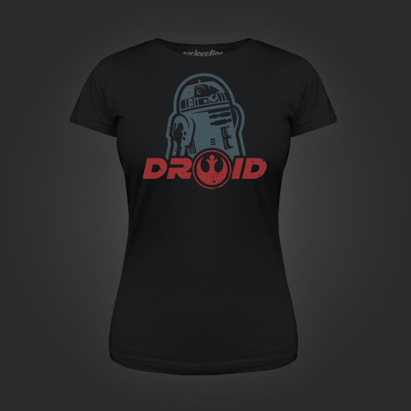 We Love Fine - women's 'Droid' t-shirt