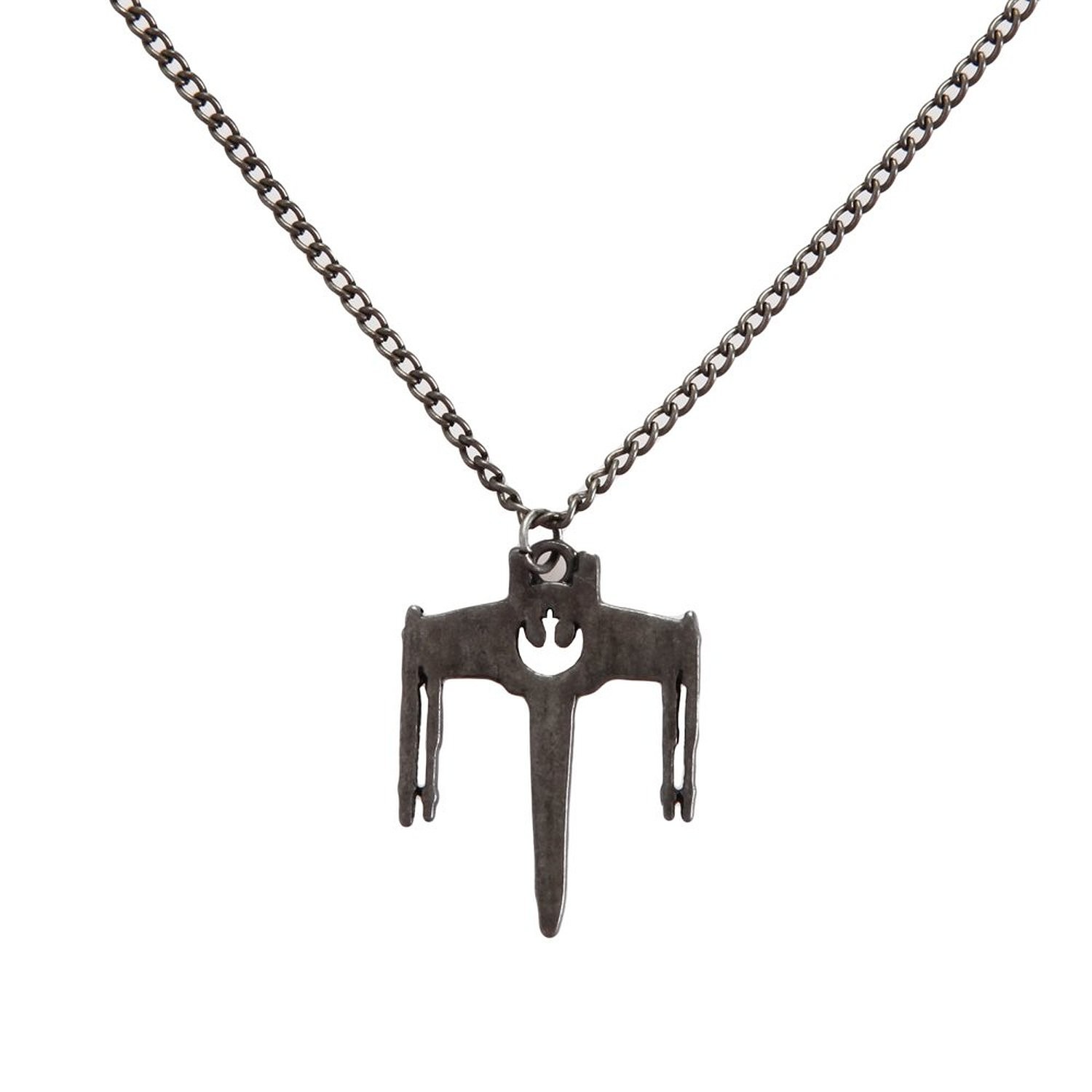 Star Wars X-Wing Fighter Rebel Alliance symbol cut-out necklace on Amazon