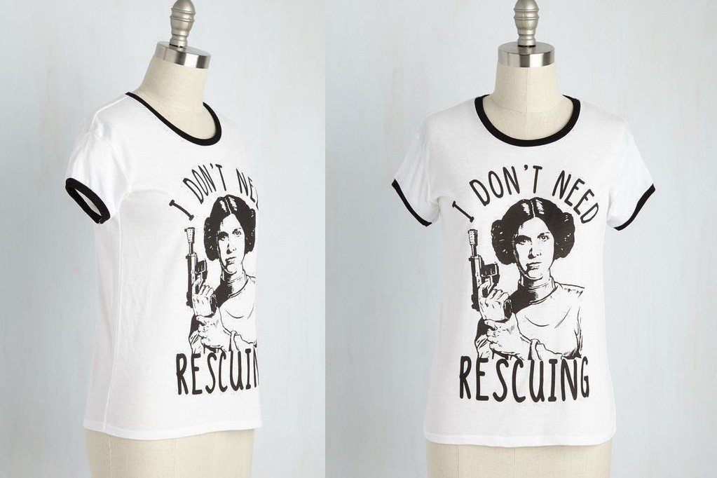 ModCloth - women's Princess Leia t-shirt