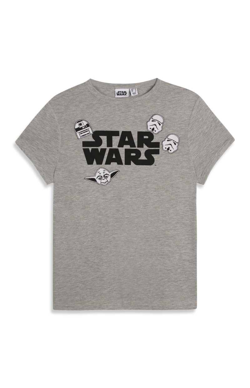 Primark - women's grey Star Wars t-shirt