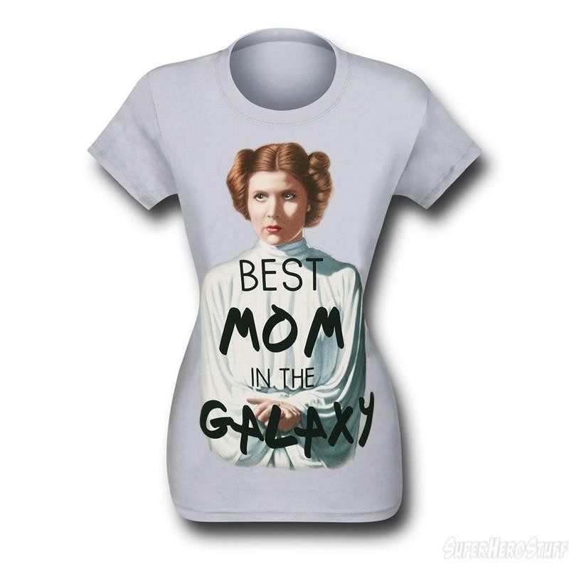 SuperHeroStuff - women's Princess Leia 'Best Mom' t-shirt