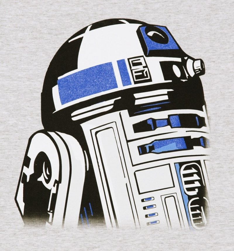TruffleShuffle - women's grey R2-D2 t-shirt