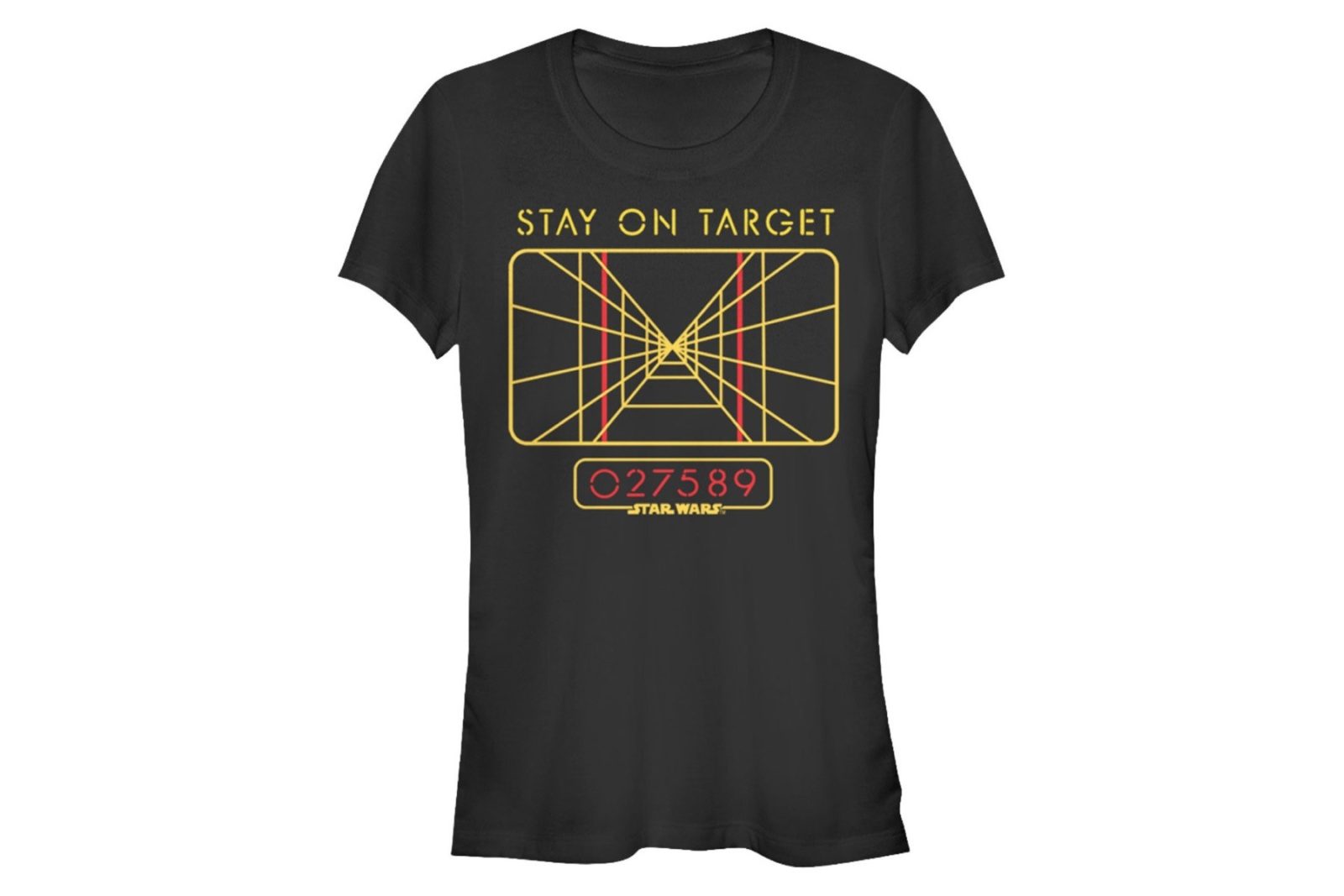 Women’s Stay On Target tee at 80’s Tees