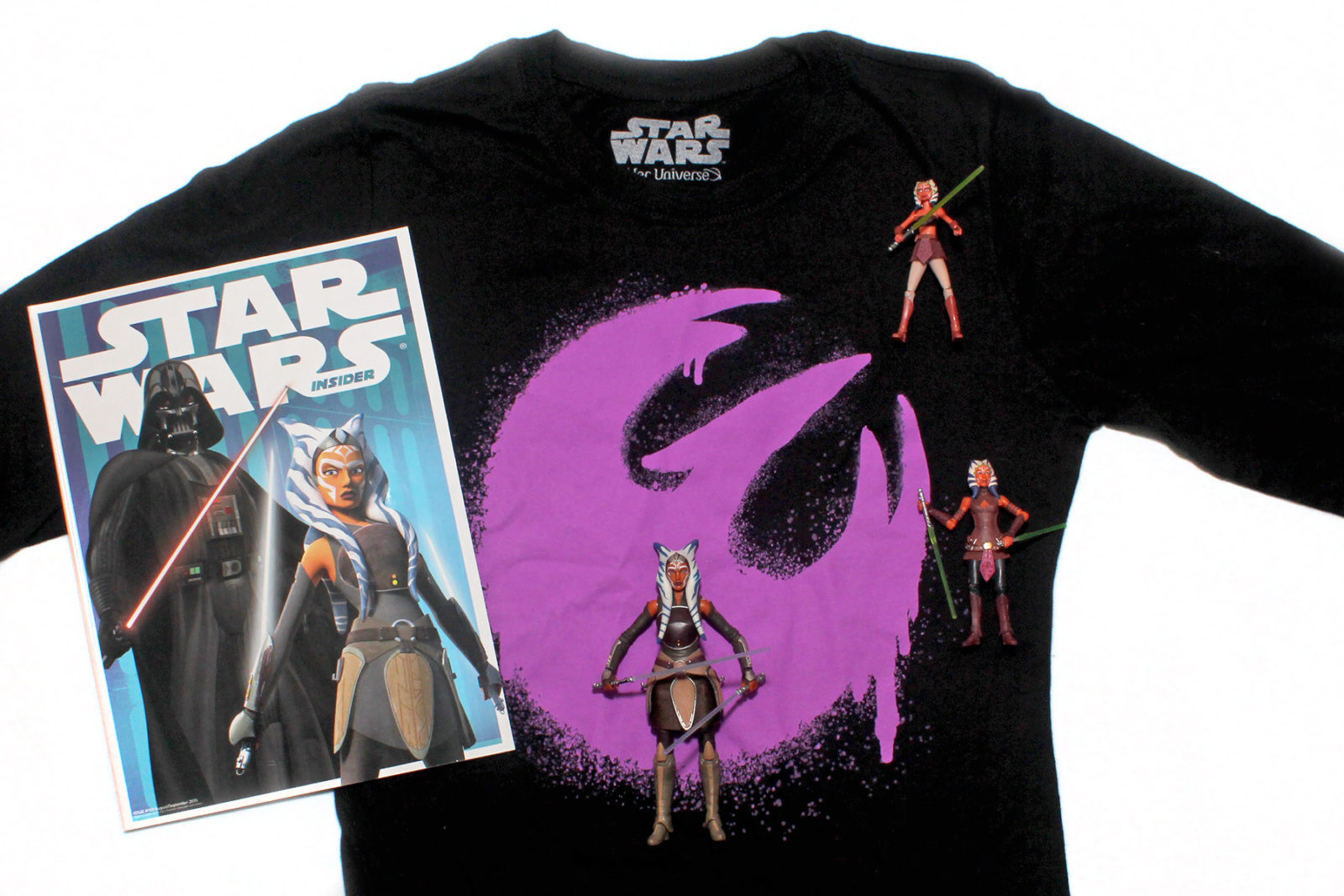 Ahsoka Lives Day 2016 - Her Universe Rebels top and Ahsoka figures