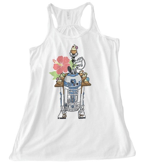 Beep Boop Beep Clothing - women's R2-D2's Tropical Hideaway tank top