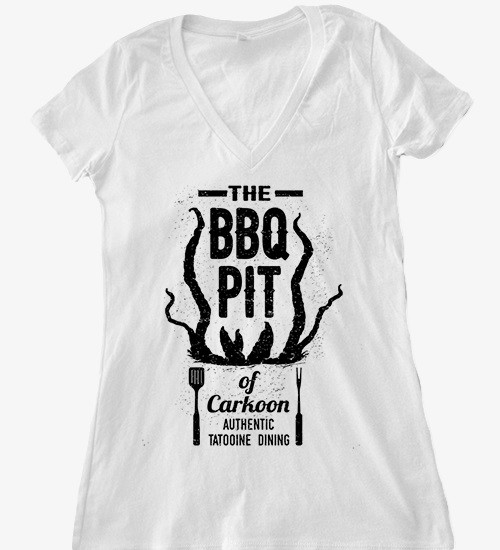 Beep Boop Beep Clothing - women's The BBQ Pit of Carkoon tee