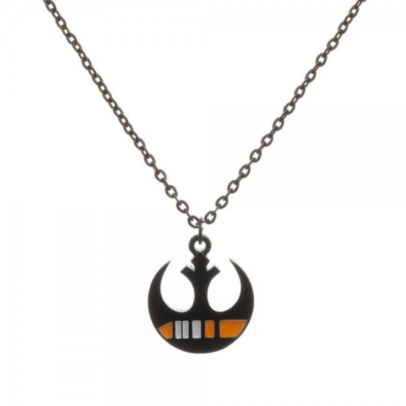 Amazon - Black Squadron Rebel Logo necklace