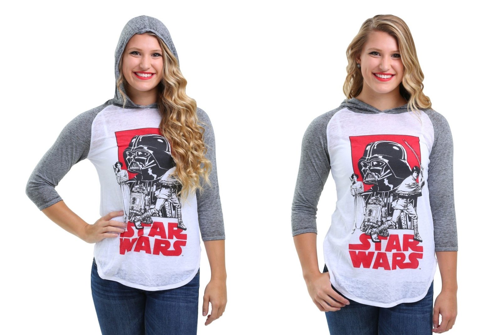Women’s Star Wars hooded raglan shirt
