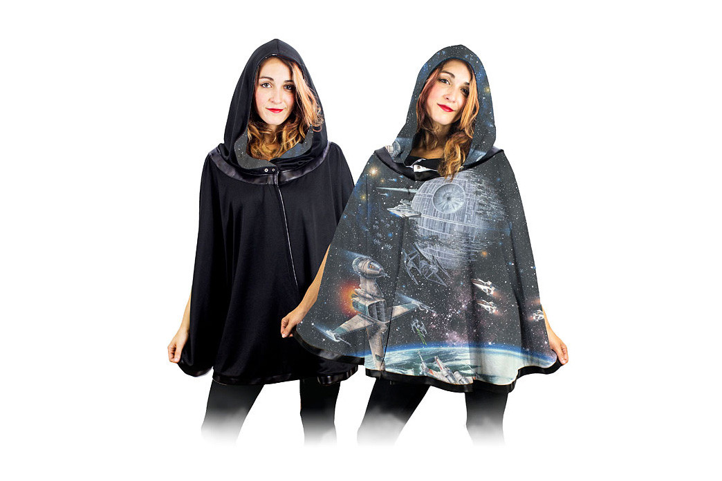 Star Wars Galaxy reversible cape at Thinkgeek