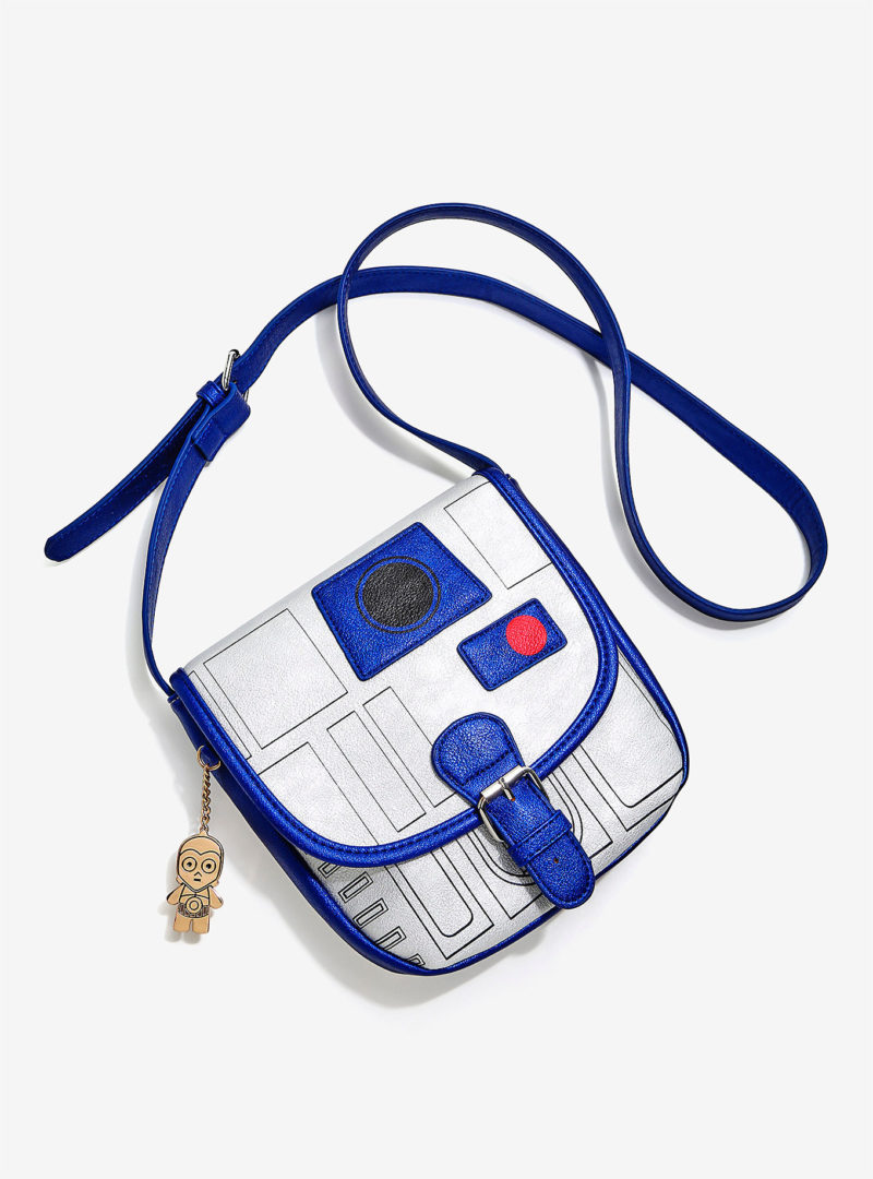 Box Lunch - Loungefly R2-d2 metallic mini saddle bag