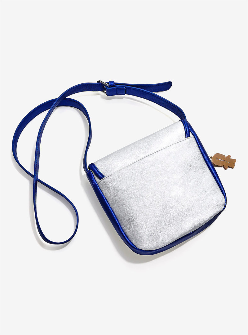 Box Lunch - Loungefly R2-d2 metallic mini saddle bag