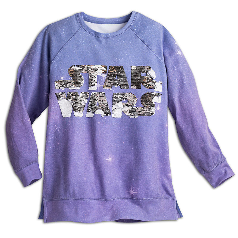 Disney Store - women's Star Wars logo fleece pullover