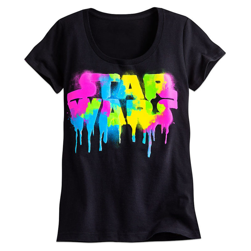 Disney Store - women's Star Wars neon logo tee