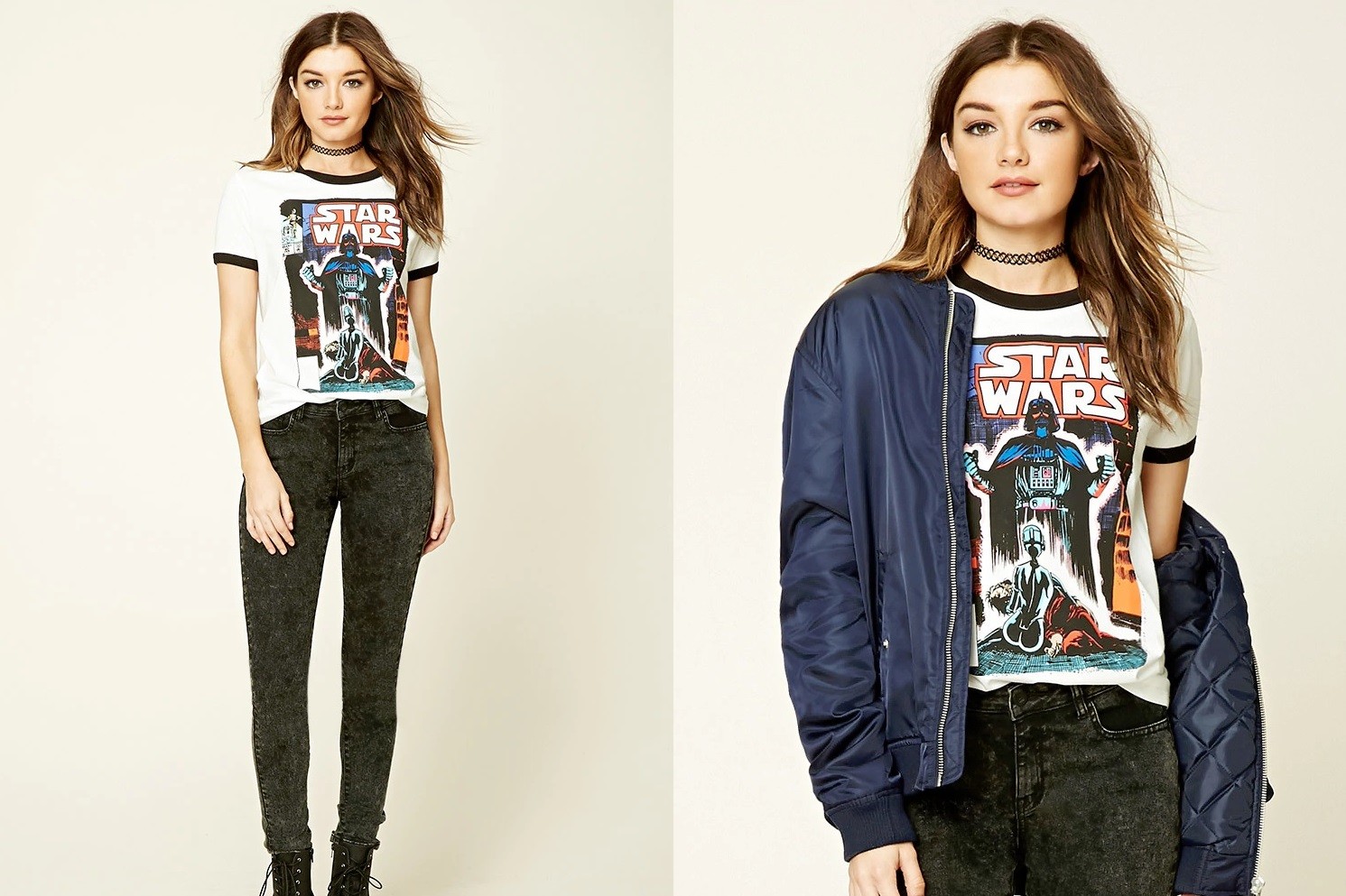 Star Wars Graphic ringer tee at Forever 21