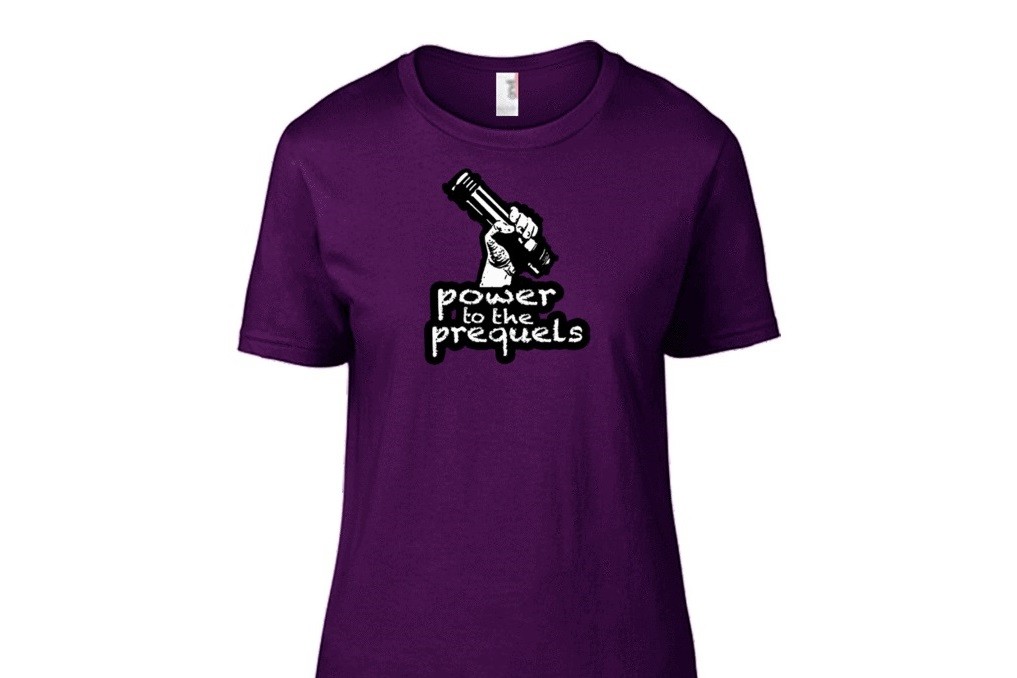 George Shot First - women's Power To The Prequels t-shirt