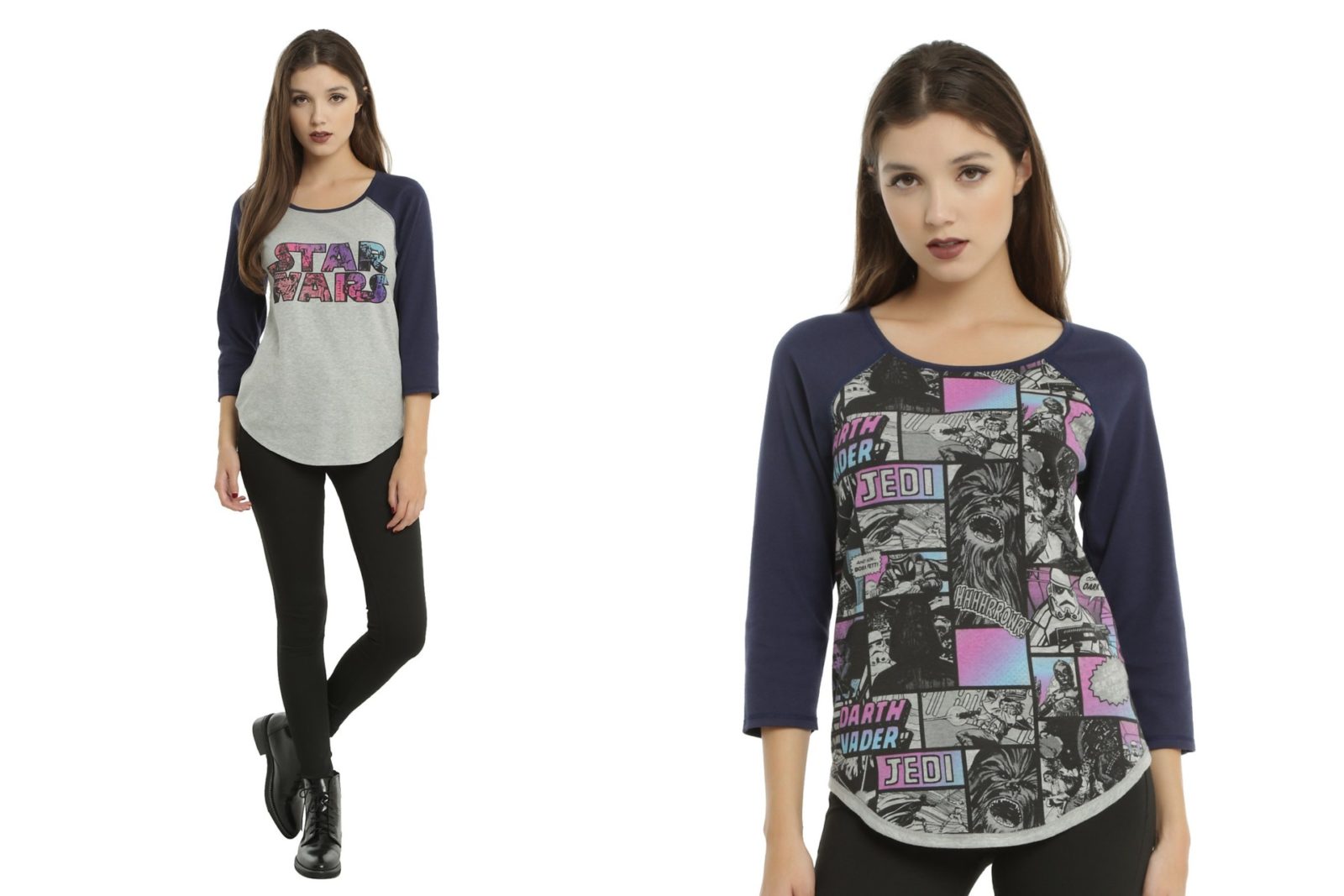 Women’s Star Wars reversible raglan top