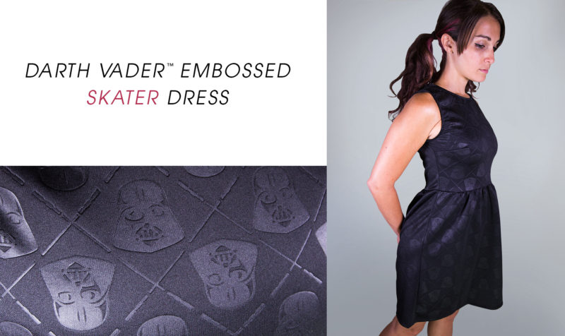 We Love Fine x Star Wars - Darth Vader embossed skater dress