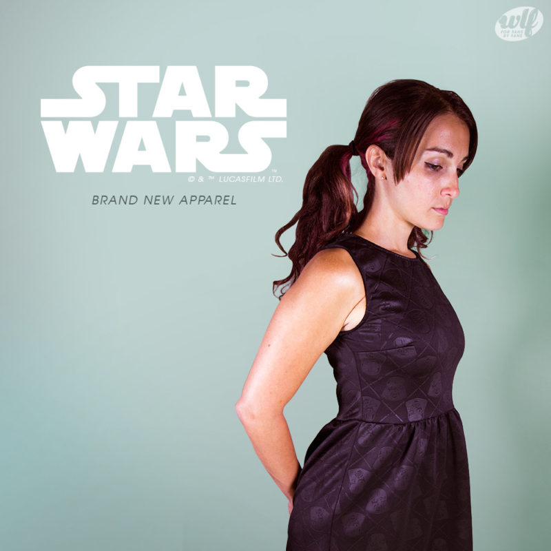 We Love Fine x Star Wars - Darth Vader embossed skater dress