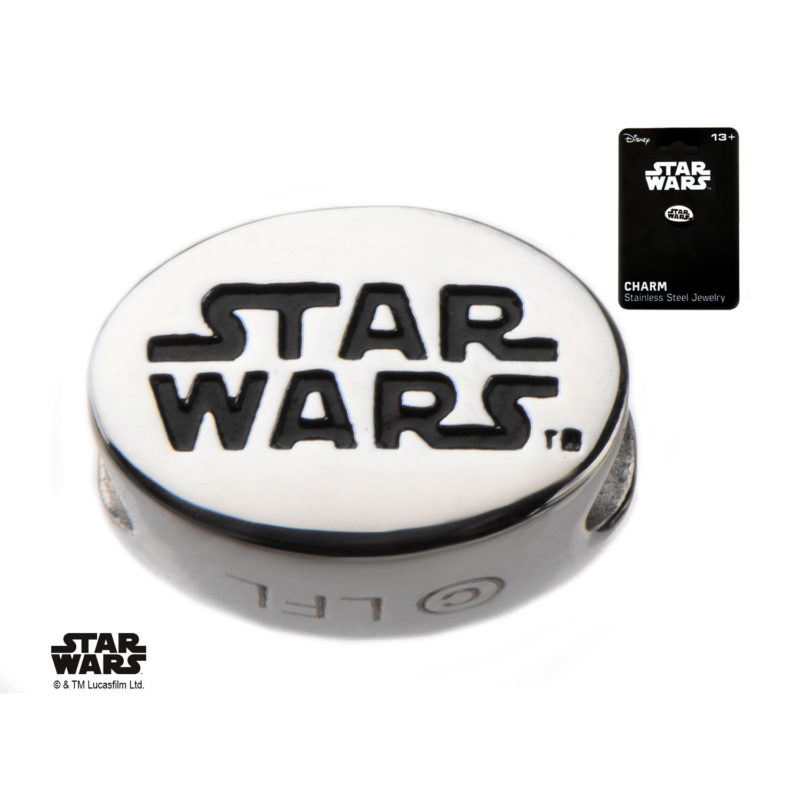 Body Vibe - Stainless Steel Star Wars Engraved Logo Bead Charm