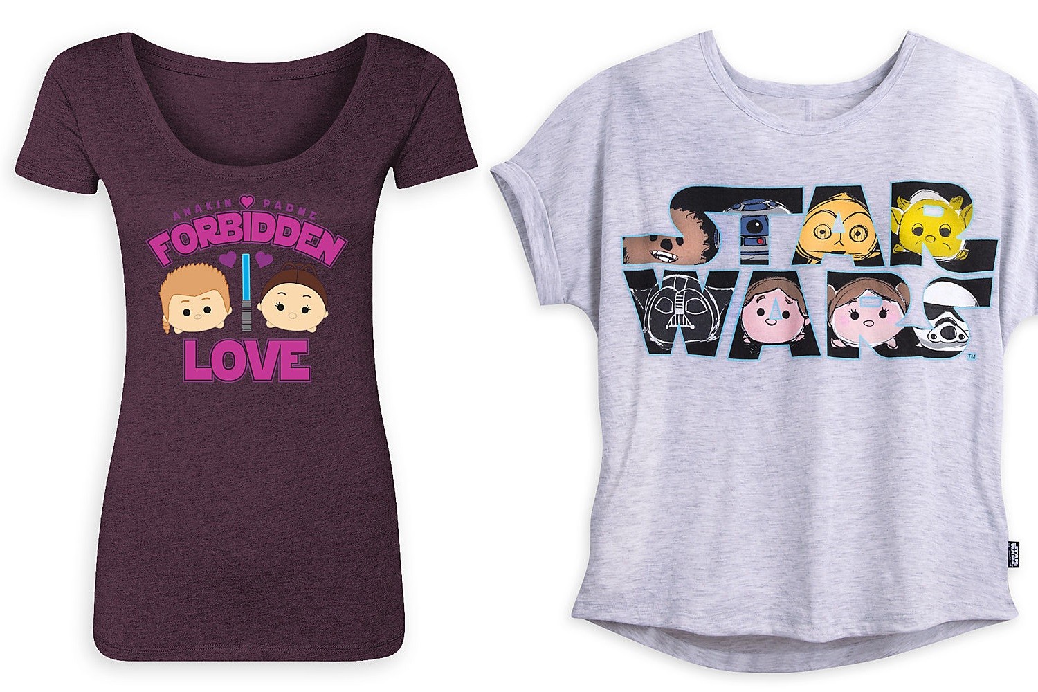 Disney Store - women's Star Wars Tsum Tsum tees