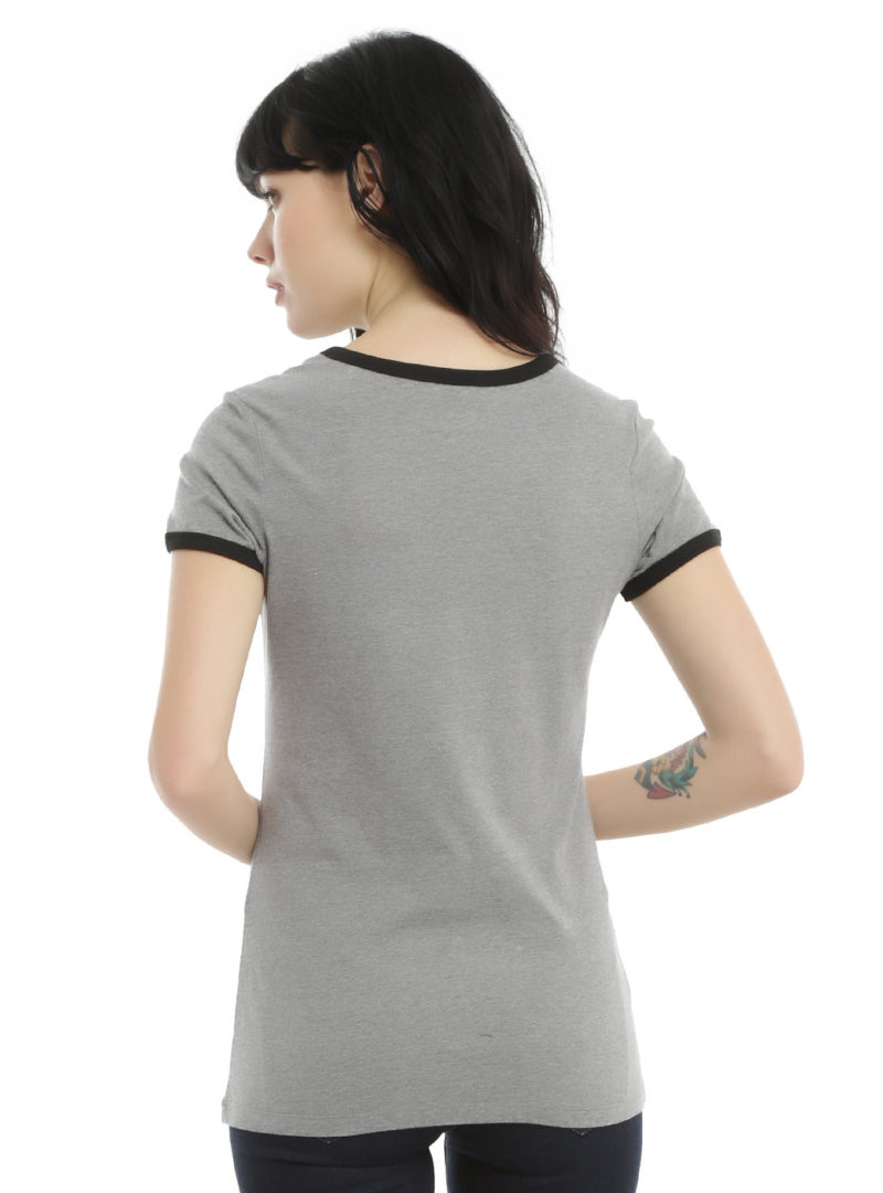 Hot Topic - women's Darth Vader patch ringer tee