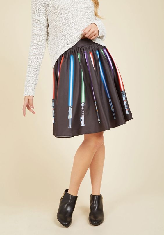 ModCloth - women's Her Universe lightsaber skirt