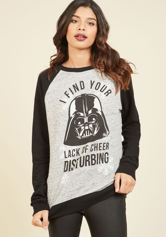 ModCloth - women's Darth Vader 'Lack Of Cheer' sweater