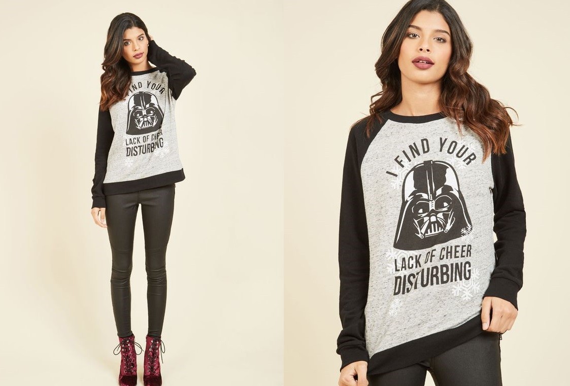 ModCloth - women's Darth Vader 'Lack Of Cheer' sweatshirt