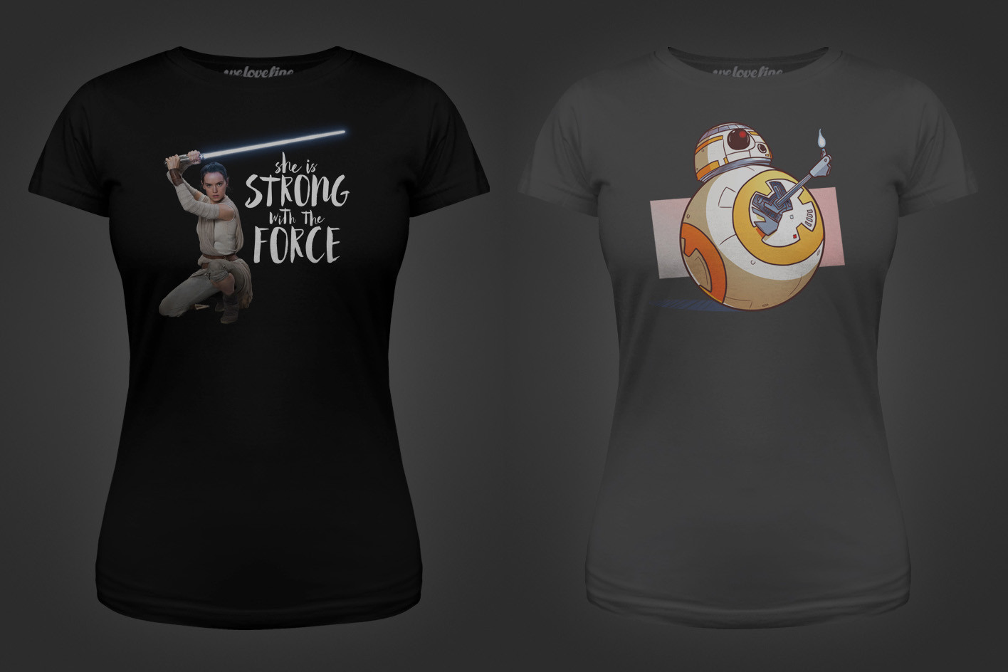 New We Love Fine x Star Wars women’s tees