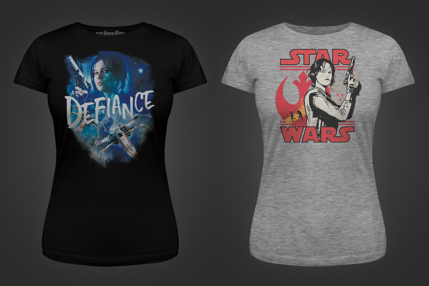 Women’s Rogue One tees at We Love Fine