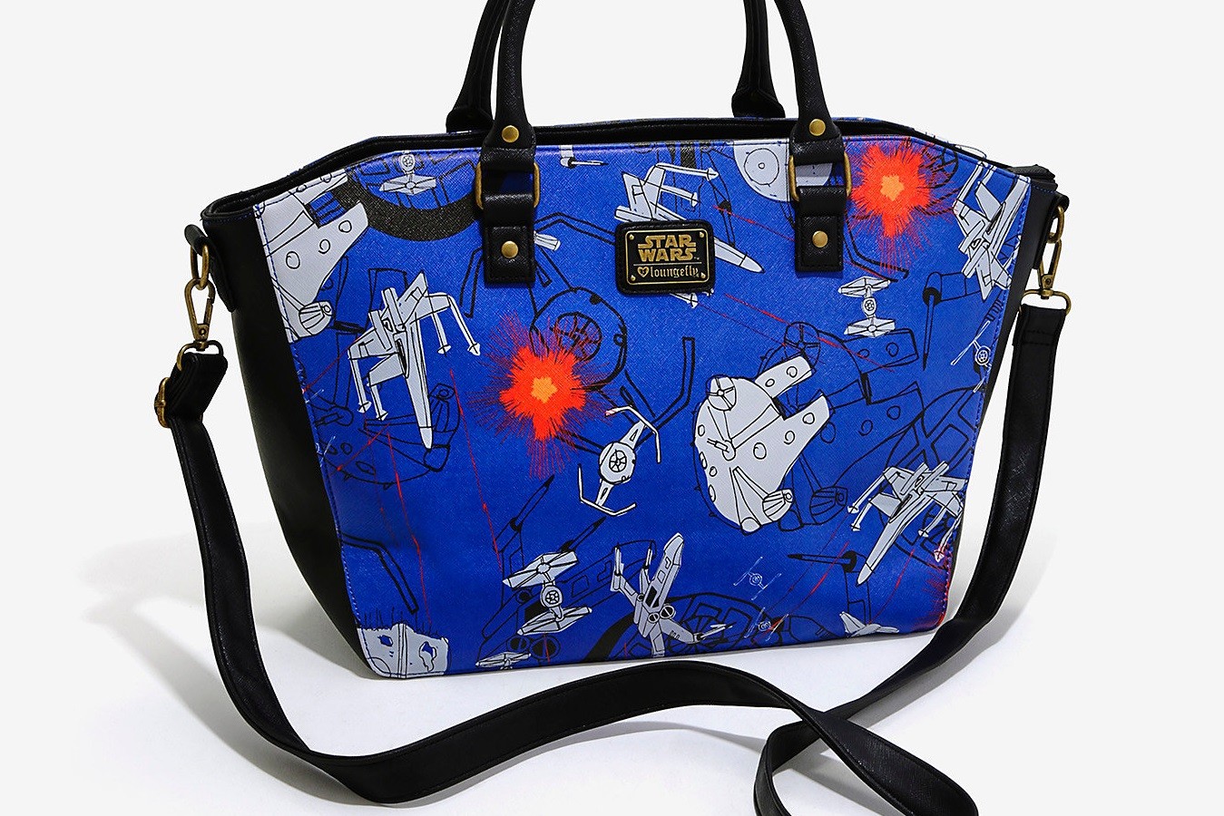 Loungefly x Star Wars scribble art satchel available at Box Lunch