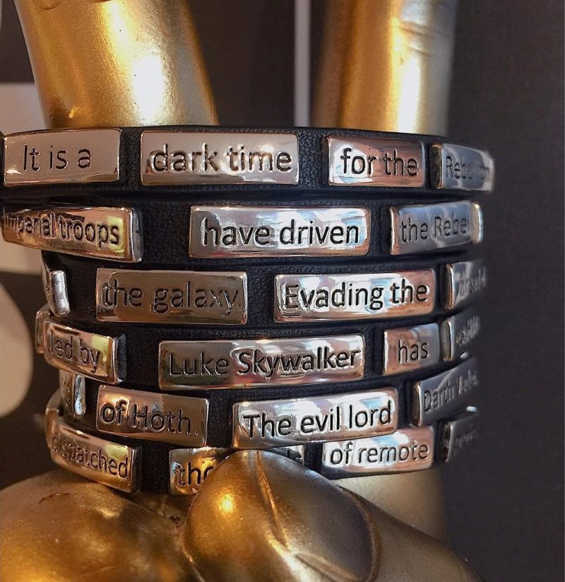 Empire Strikes Back crawl wrap bracelet by Love And Madness