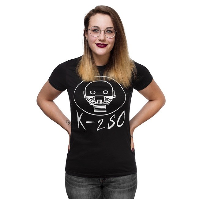 Women's Rogue One K-2SO t-shirt available at ThinkGeek