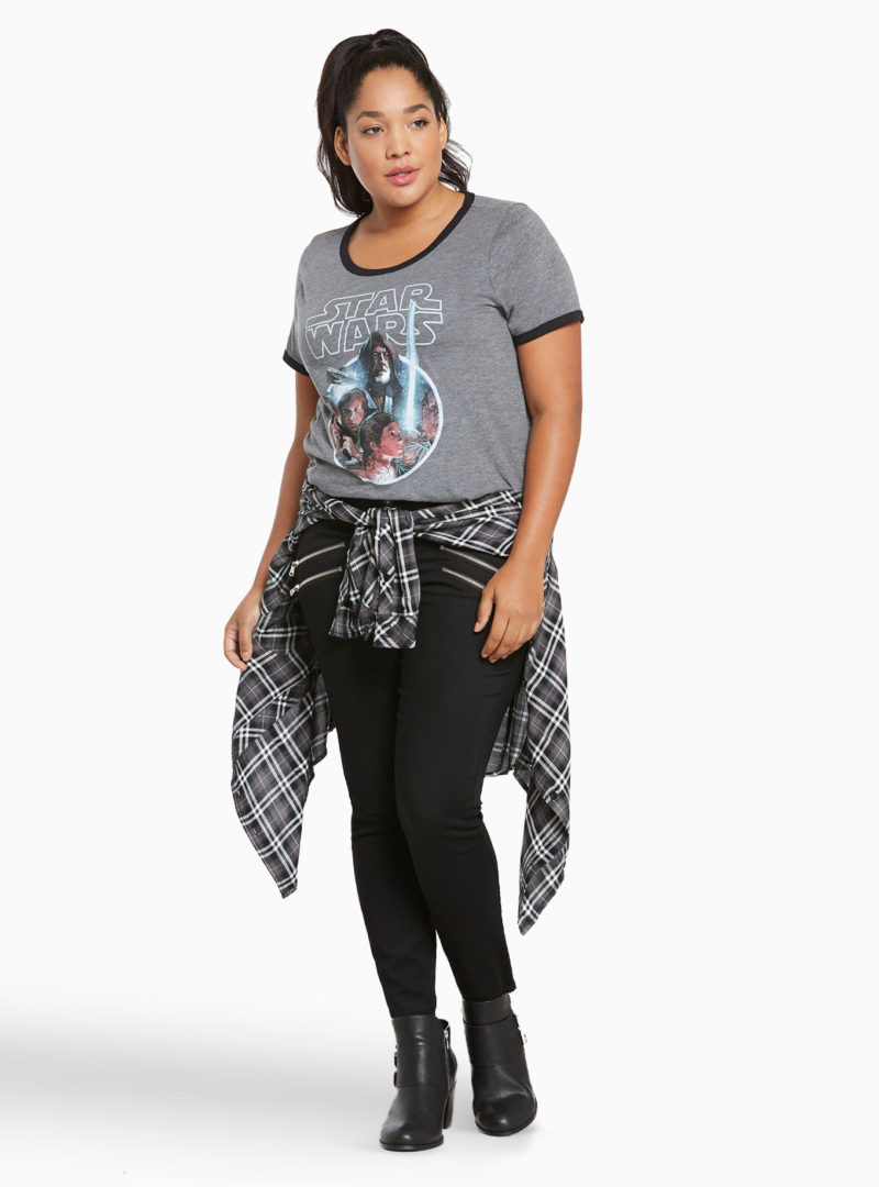 Women's plus size Star Wars ringer tee available at Torrid