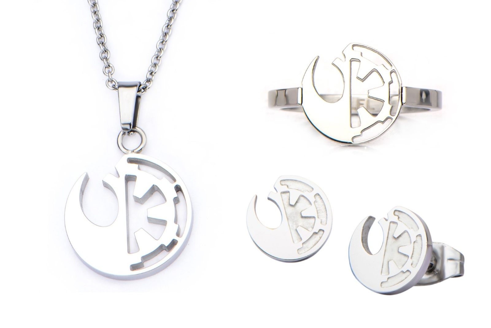 Body Vibe x Star Wars Rogue One Rebel & Empire jewelry available at Entertainment Earth