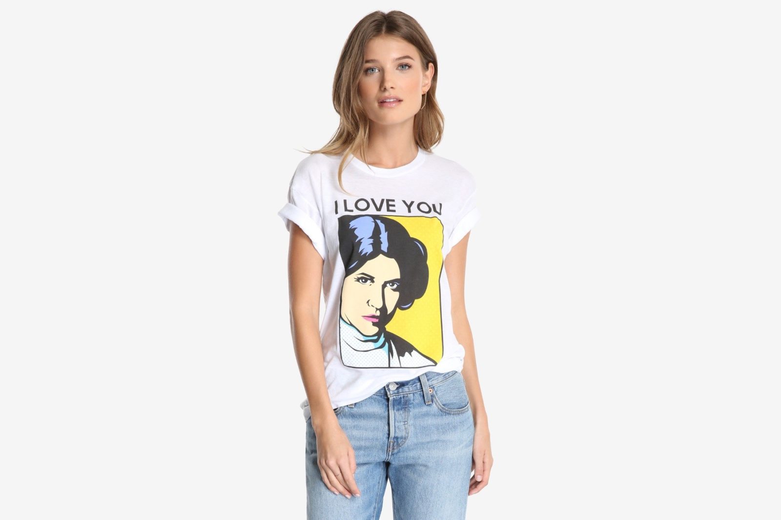 Women's Princess Leia 'I Love You' t-shirt available at Box Lunch