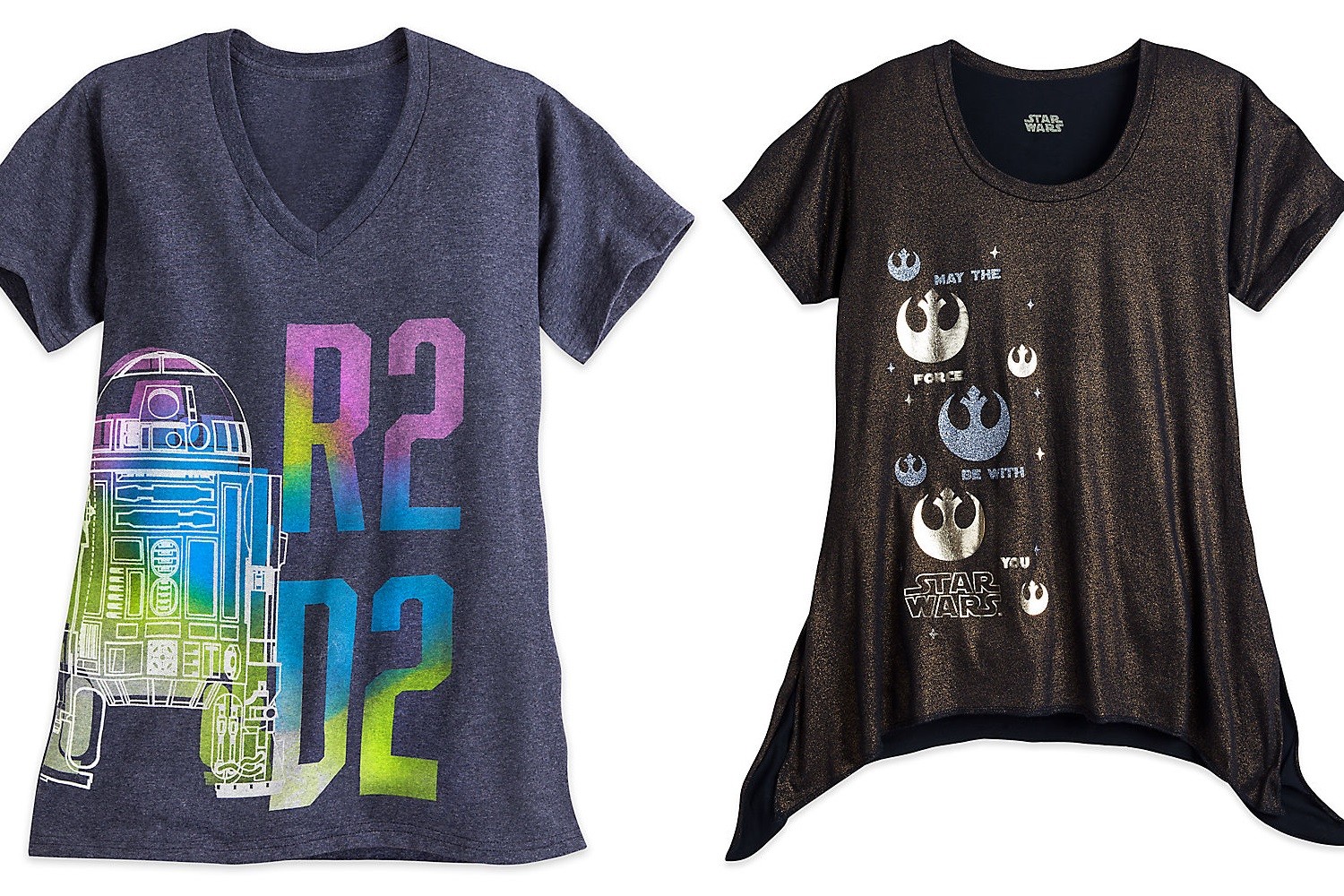 Women's Star Wars tops available at the Disney Store
