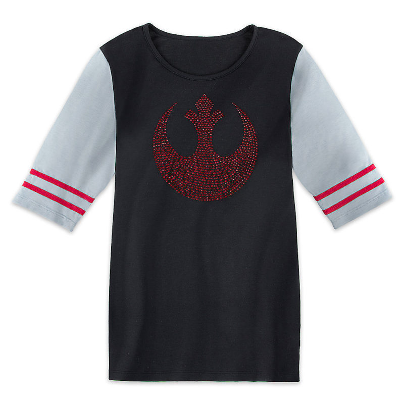 Women's Star Wars Rebel Alliance rhinestone tee available at the Disney Store