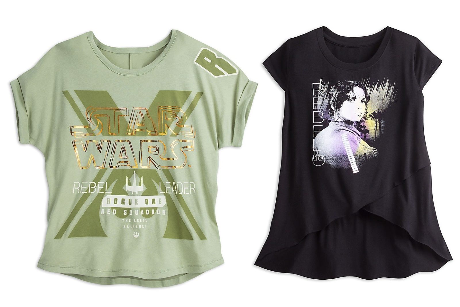 New juniors Rogue One tops available at the Disney Store