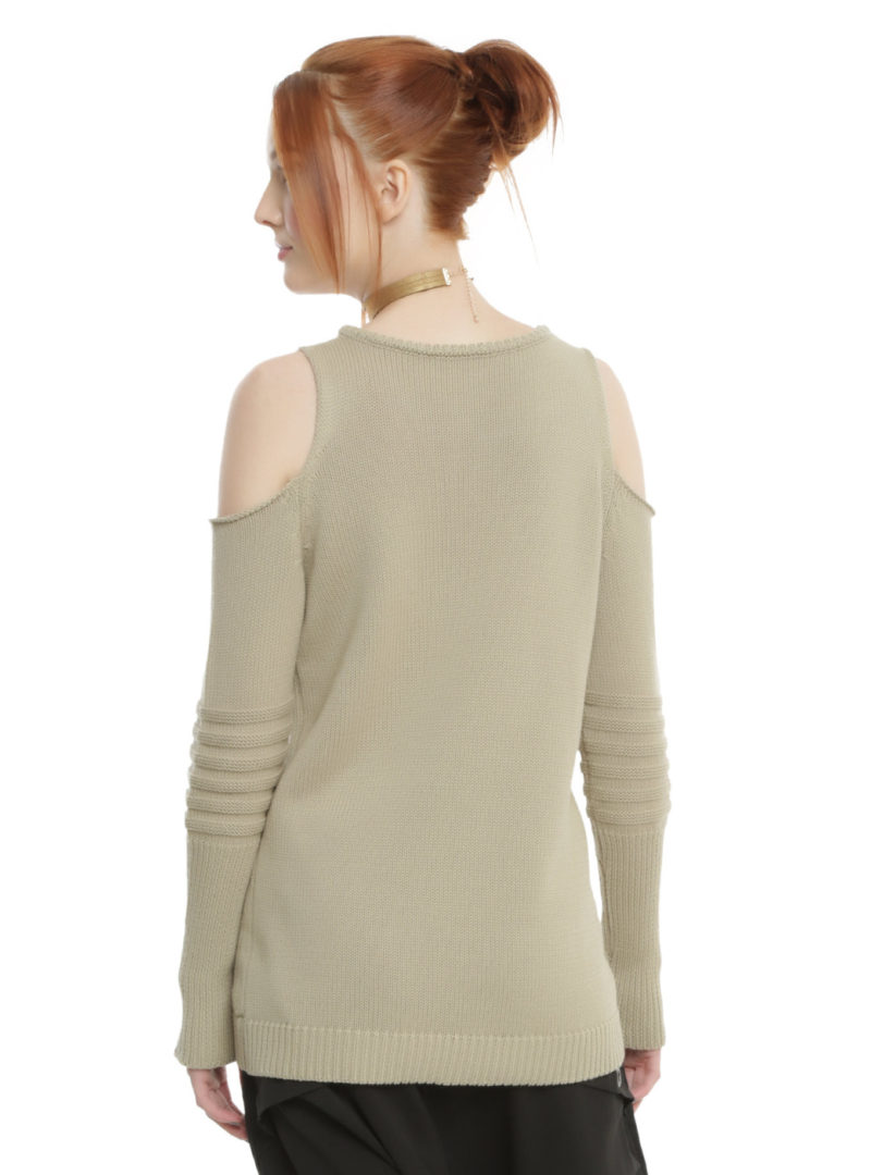 Women's Rogue One Rebel cold shoulder sweater available at Hot Topic
