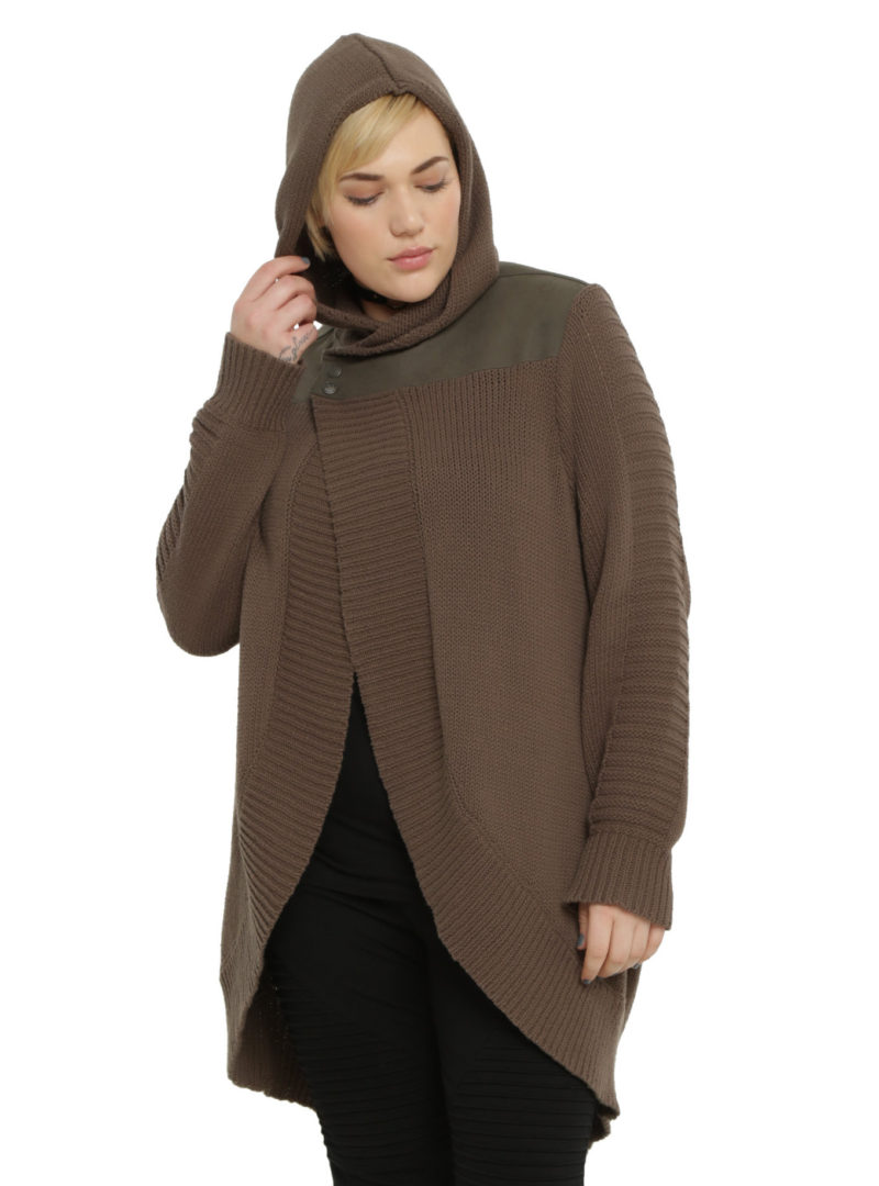 Women's plus size Rogue One Jyn open cardigan available at Hot Topic