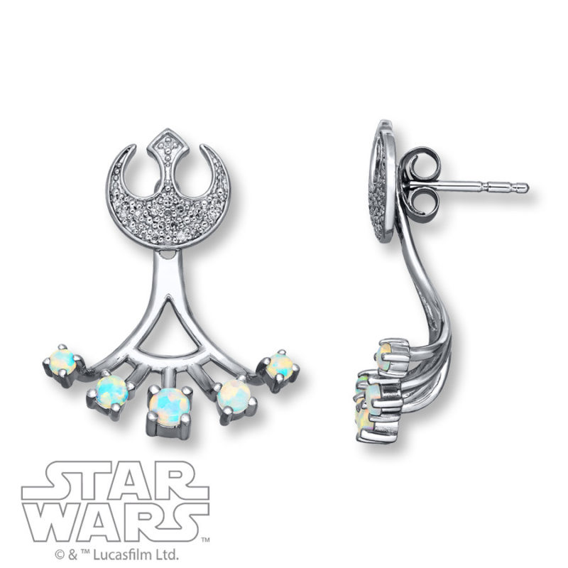 Kay Jewelers x Star Wars Rebel Alliance Opal stud earrings