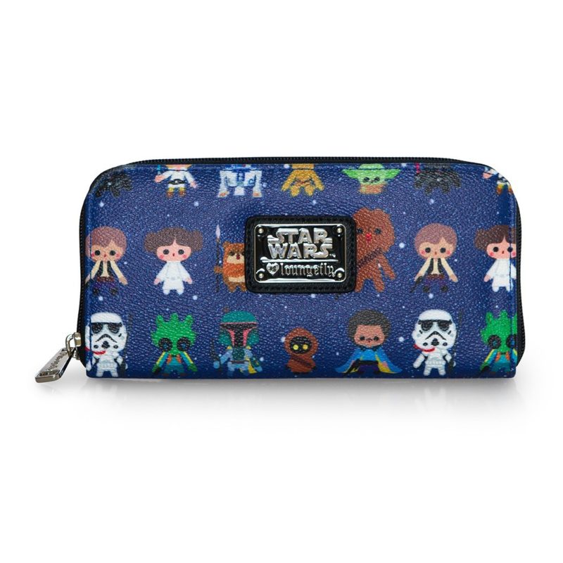 Loungefly x Star Wars character print zip-up wallet