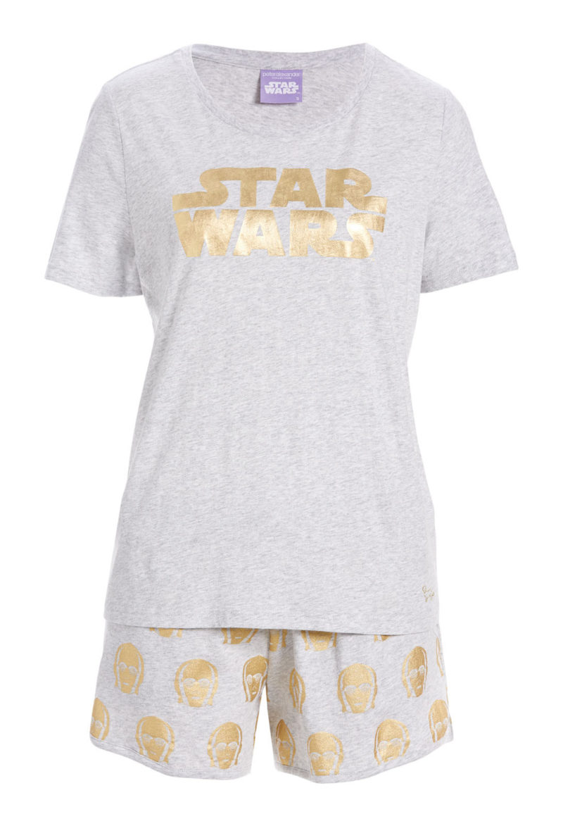 Women's C-3PO short sleepwear set available at Peter Alexander