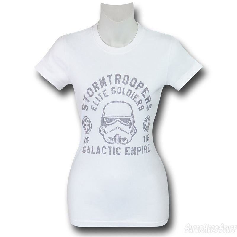 Women's Rogue One Elite Troopers tee available at SuperHeroStuff